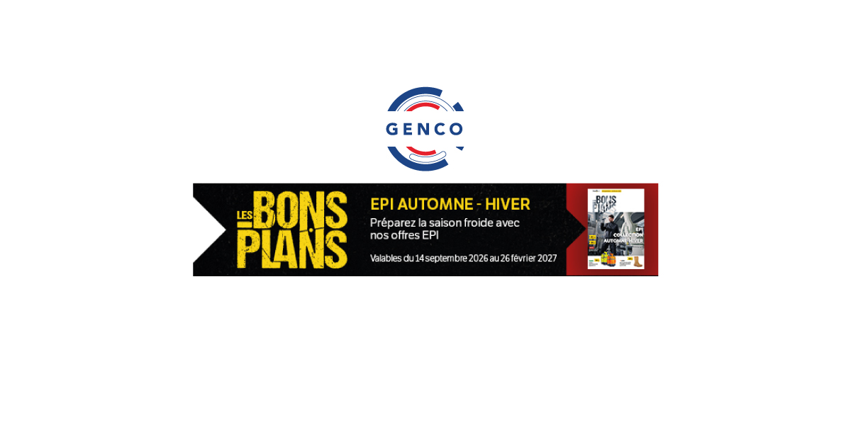 Bons plans EPI Automne - Hiver 2026 - GENCO